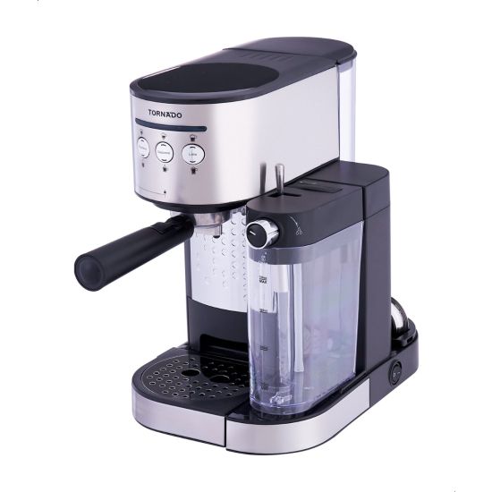 Tornado Automatic Coffee Machine, 15 Bar, Black and Stainless - TCM-14125