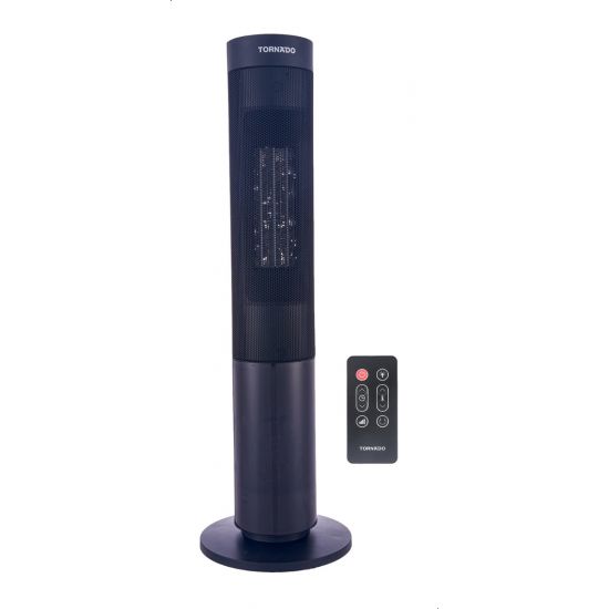 دفاية سيراميك كهربائية تورنيدو بريموت كنترول، 2000 وات، اسود - TPH-2000W