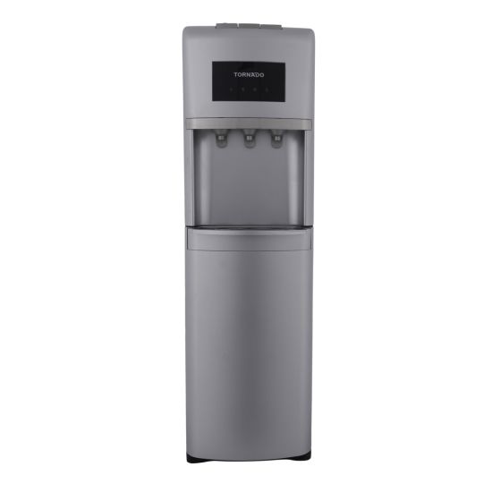 Tornado Hot, Cold And Normal Water Dispenser With Bottom Bottle, Silver- WDM-H40ADE-S