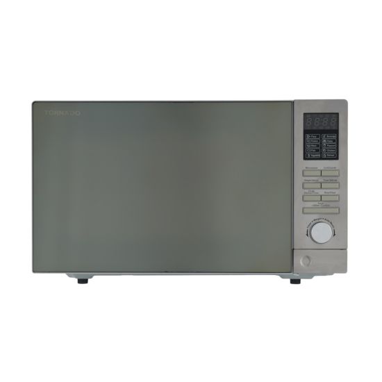 Tornado Microwave with Grill, 25 Liter, White - MOM-C25BBE-S