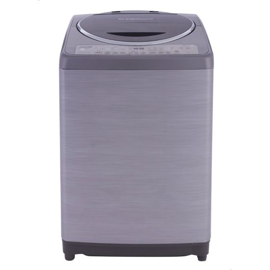 Toshiba Top Loading Washing Machine With Pump, 13 KG, Silver - DC1300SUPSS