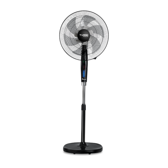 Unionaire Stand Fan with Remote Control, 18 Inch, Black - UFS18-BR-TB-PRO