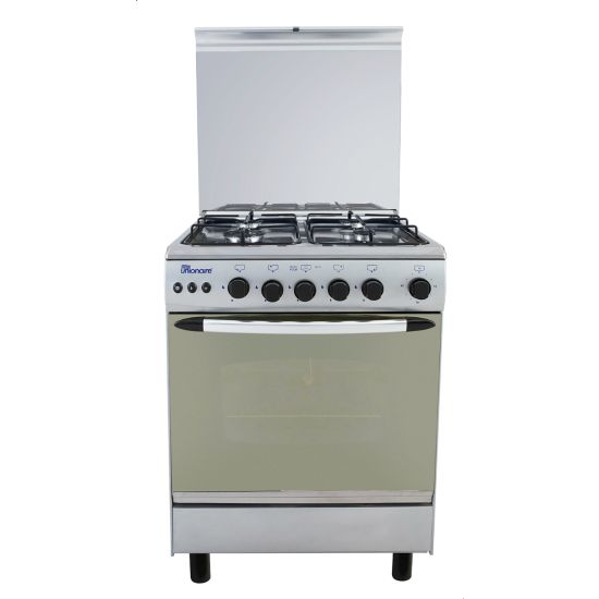 Unionaire Gas Cooker, 4 Burners, Stainless Steel - CF6060SV-447-So