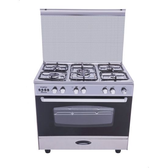 Unionaire Gas Cooker, 5 Burners - C6090SS-P2C-447-SF-FS-S1