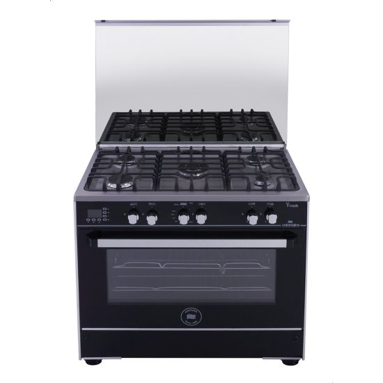 Unionaire I Cook Smart Gas Cooker, 5 Burners, Stainless Steel - C69SSGC511-ITFS-2W-AL