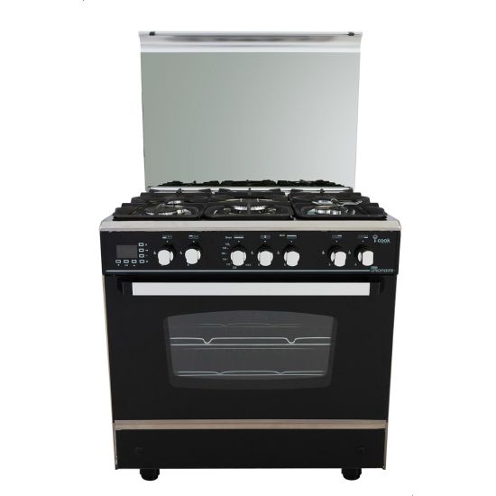 Uniontech 5 Burners Gas Cooker, Stainless Steel, 80 cm - C6080NC511IDSCS