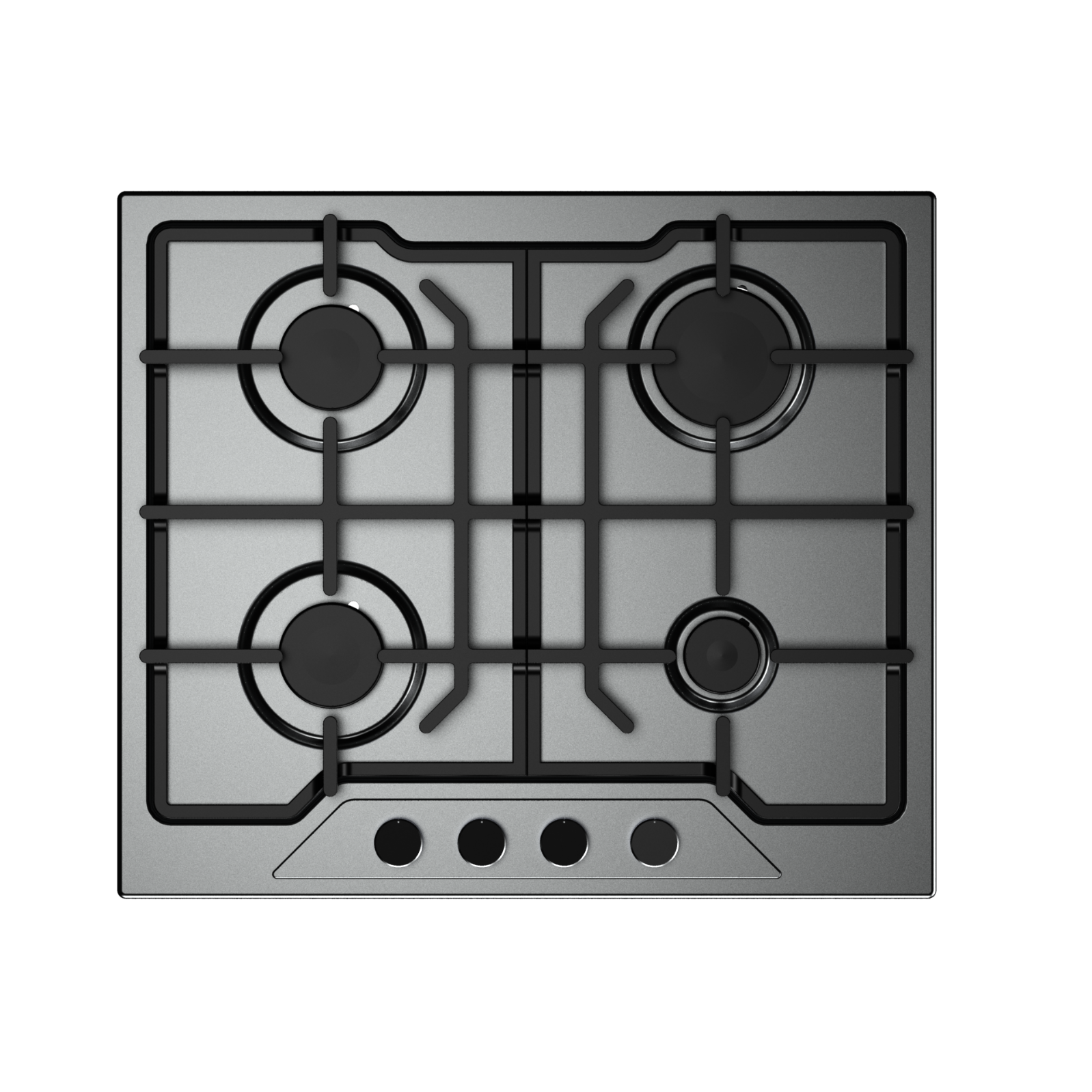 Fresh Modena Built in Gas Hob 4 Burners Stainless Steel 9849
