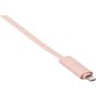 Keendex 1895 Pigeg 2-In-1 Lightning and Micro Charging Cable, 1 Meter - Rose