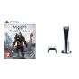 Sony PlayStation 5, 1 Wireless Controller, White - CFI-1016A01 MEE, with Assassin’s Creed Valhalla for PlayStation5