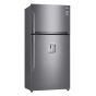 LG No-Frost Refrigerator, 592 Liters, Inverter Motor, Silver- GR-F822HLHM