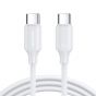 كابل شحن USB-C جوي روم، 60 وات، 1.2 متر، ابيض - S-A14