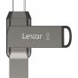 Lexar JumpDrive D400 USB-C and USB 3.1 Flash Drive, 64GB - Grey