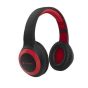 Celebrat Wireless On Ear Headphones with Built-in Microphone, Black and Red - A23