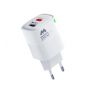 Majentik Wall Charger, 25 Watt, 2 Ports, Type-C, White - MC-002
