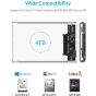 حافظة هارد درايف خارجي اوريكو لهارد HDD وSSD مقاس 2.5 بوصة، شفاف - EN-CL2139US3