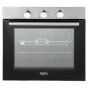 Teva Built-In Gas Oven With Grill, 60Cm, 82 Liters, Silver and  Black - QGSTLINOX