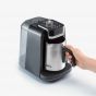 Arzum OKKA Rich Pro Plus Turkish Coffee Maker, 1.3 Liters, 700 Watt - Black and Chrome