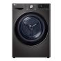 LG Front Load Automatic Condenser Dryer, 10.1Kg, Inverter, Black - RH10V9JV2W