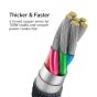 Baseus Crystal Shine Series CW-FXP USB-A to USB-C Charging and Data Cable, 1.2 Meters, Black - CAJY000401