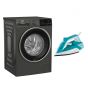 غسالة فول اتوماتيك بيكو، 12 كجم، انفرتر، رمادي - B3WFU51240MCI، مع مكواة بخار، 2200 وات - SIM 3122 T