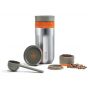 Wacaco Pipamoka Portable Pressure Coffee Brewer - Silver and Orange