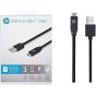 كابل شحن USB إلى USB فئة C اتش بي، 3 متر - اسود، 2UX16AA