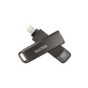 Sandisk iXpand 2 In 1 Lightning and USB Type-C Flash Drive, 256GB, Black - SDIX70N-256G-GN6NE