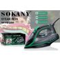 Sokany Steam Iron, 230ml, 2200 Watt, Black and Green - SK-YD-2094