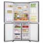 LG No Frost Refrigerator, 530 Litre, with Inverter Motor , Silver - GC-B22FTLFL