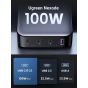 Ugreen Nexode Wall Charger, 100 Watt, 4 Ports, Black- CD328