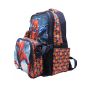 Gharibo Bags School Backpack With Lunch Bag and Pencil Case for Boys, Spider Man Pattern - Multi Color