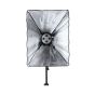 Studio Kit Lamp Holder with Light Stand and Soft Box Plug, 3 Pieces - Black and White