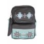 Gharibo Bags One Hand School Backpack With Pencil Case for Girls, Stars Pattern - Grey and Light Blue