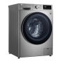 LG Front Load Automatic Washing Machine With Dryer, 8 KG, Silver- F4R5TGG2T