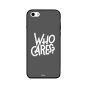 جراب ظهر بطبعة عبارة Who Cares لابل ايفون 5S