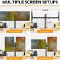 Dual Arm Holder for Up to 32 Inch Monitors - Black