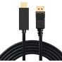 1.8m Display Port Display Port Male DP-HDMI Male Adapter Converter Cable for PC Laptop HD Projector