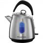 Russell Hobbs Stylevia Electric Kettle, 1.5 Liter, 2200 Watt, Silver and Black - 28130