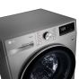 LG Front Load Automatic Washing Machine With Dryer, 8 KG, Silver- F4R5TGG2T