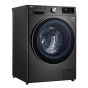 LG Front Load Automatic Washing Machine With Dryer, 9 KG, Black Steel- F4R5VGG2E