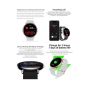 BSNL M30 Smart Watch, 1.35 Inch - Black