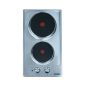Ocean Electric Built-in Hob, 30cm, 2 Burners, Silver - OEHF32I