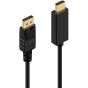 1.8m Display Port Display Port Male DP-HDMI Male Adapter Converter Cable for PC Laptop HD Projector