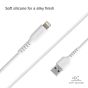 SBS USB Lightning Data and Charging Cable, 1 M, White - TECABLEUSBIP589W