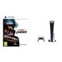 Sony PlayStation 5, 1 Wireless Controller, White - CFI-1016A01 MEE, with Grid Legends for PlayStation 5