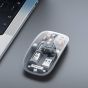 Recci Space Capsule Series Multimode Wireless Mouse, Transparent and Grey - RCS-M01