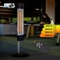 Veito Electric Free Standing Heater with Remote Control, 1700 Watt, Black and Silver - CH1800RE