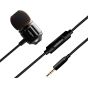 Moxom MH-06 Wired In Ear Earphone With Microphone - Black