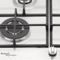 Nardi Built-In Gas Hob, 4 Burners, Silver - VG43 EAVX