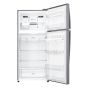 LG Top Freezer Refrigerator with Inverter Motor, No Frost, 506 Liters, Silver - GN-H722HLHL